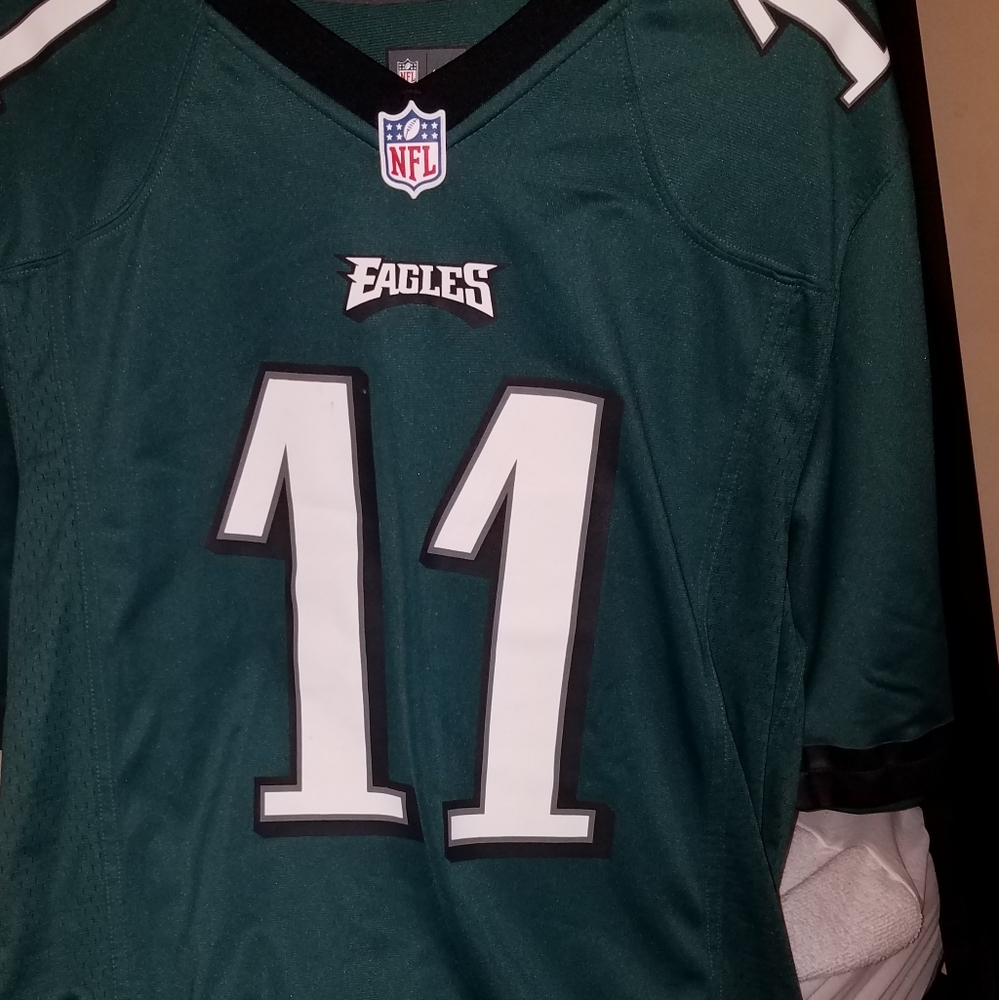 NFL Green and White Men's Jersey